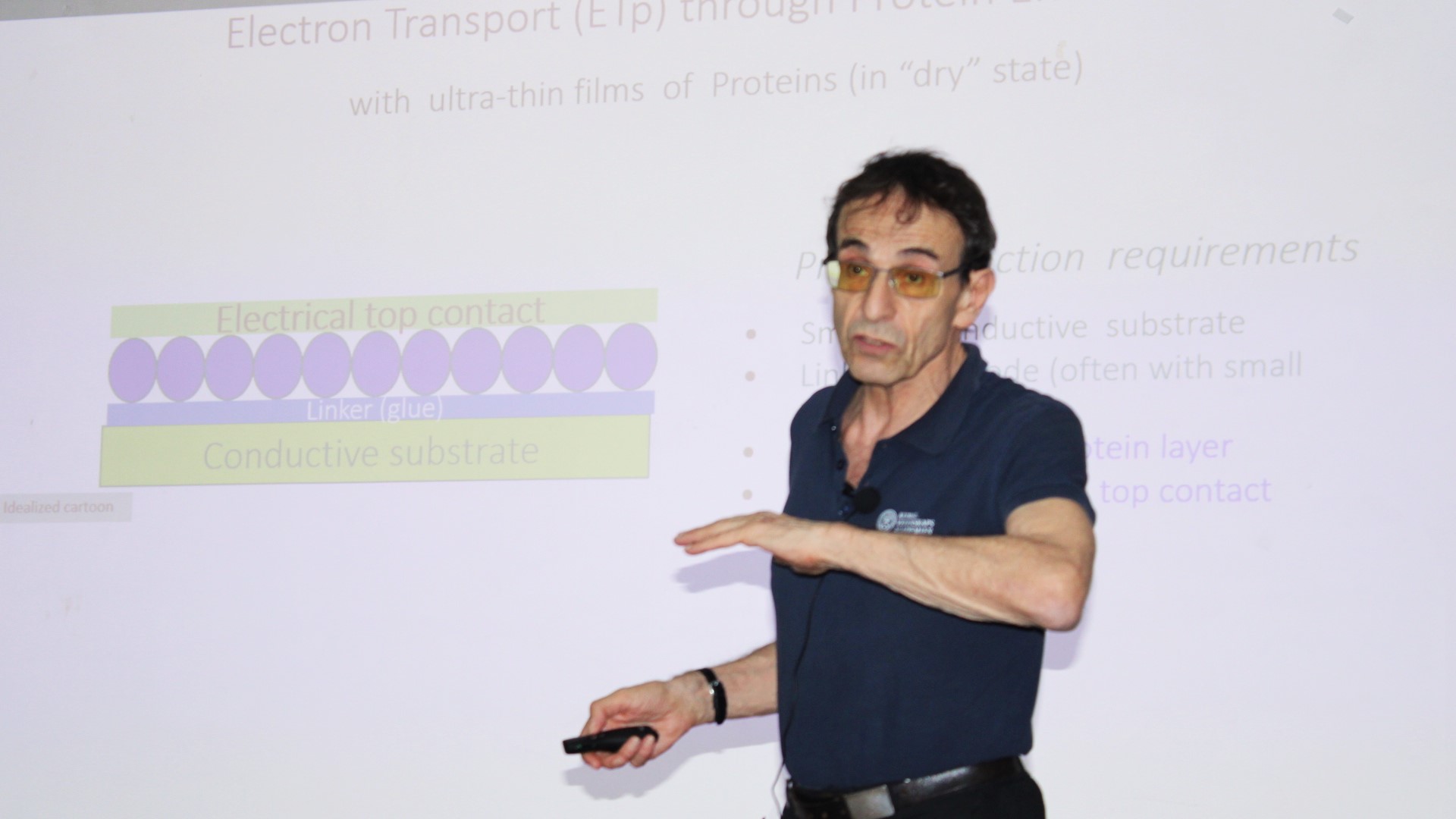 Bose  Colloquium on Unintended Consequence of Electronic Conduction via Proteins  by  Professor David Cahen, Weizmann Institute of Science, Israel